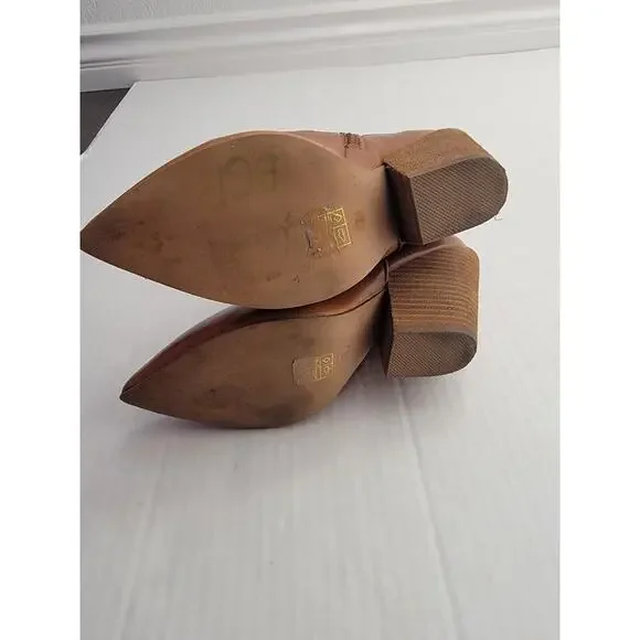 Anthropologie Jeffrey Campbell Midpark Western Boots Size 7 Brown